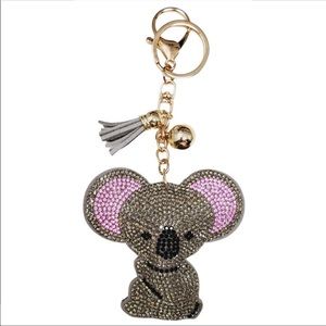 Sparkly Koala Purse Charm